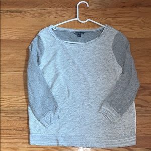 American Eagle Grey Sweater with Criss Cross Back